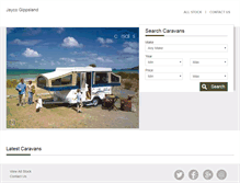 Tablet Screenshot of jaycogippsland.caravancampingsales.com.au