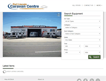 Tablet Screenshot of portlincolncc.caravancampingsales.com.au
